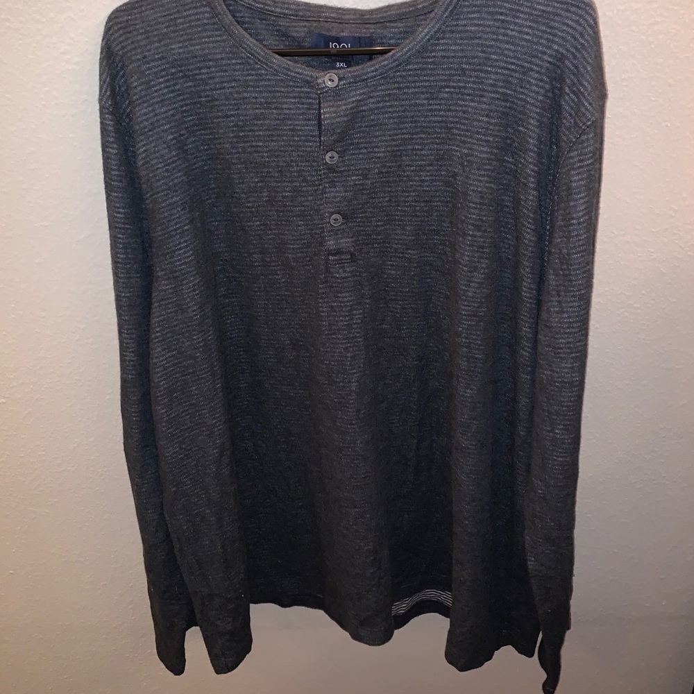 Men’s Stripe Long Sleeve Henley